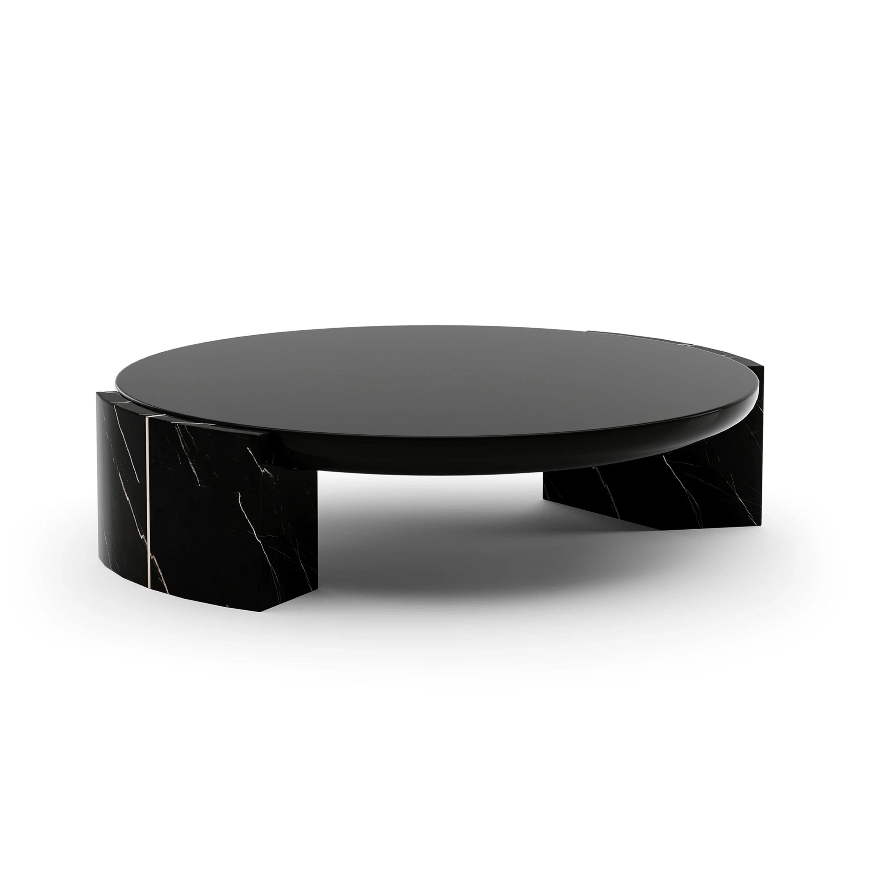 Overlap Round Cocktail Table Dark - main image