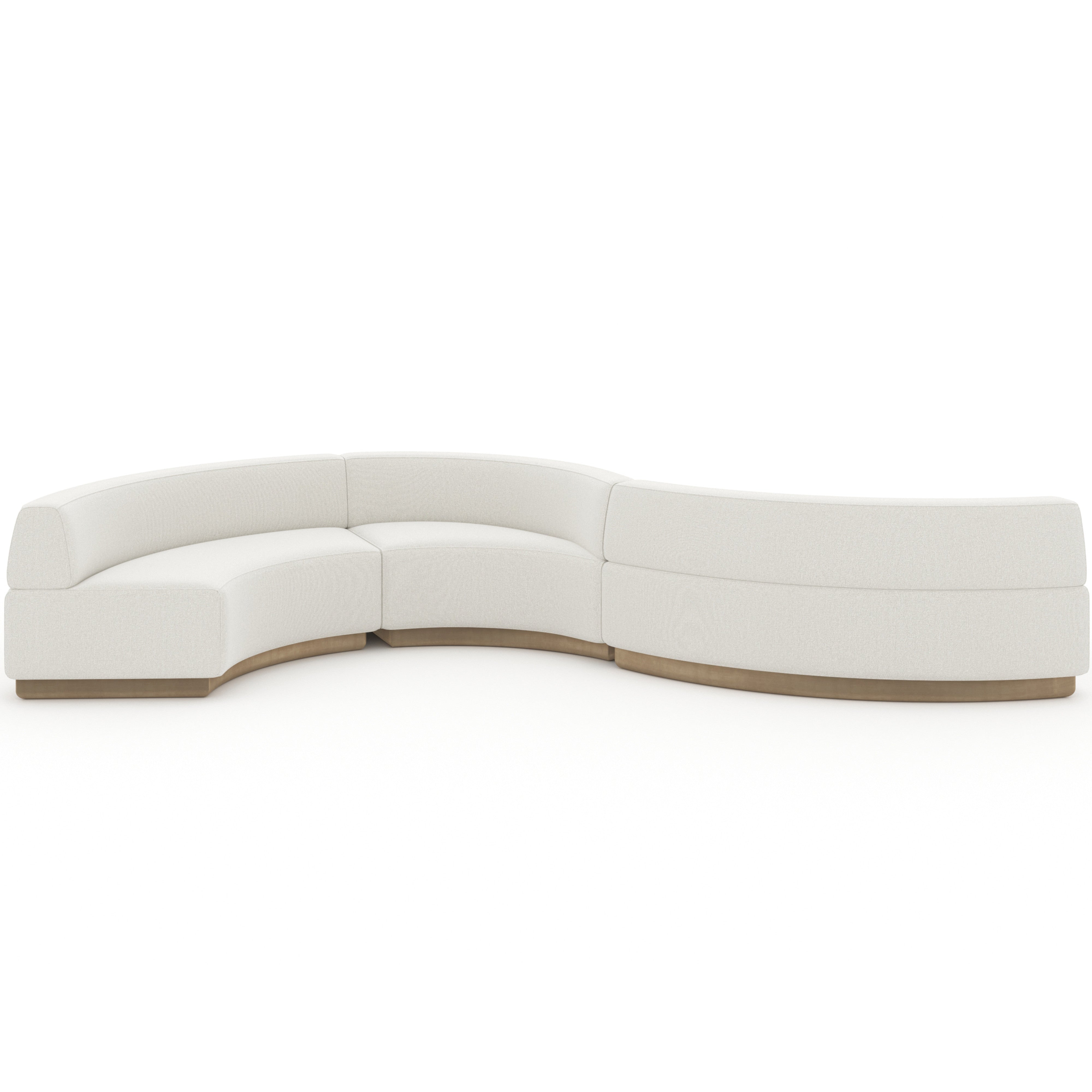 Crescent Armless Wedge in room - angle 4