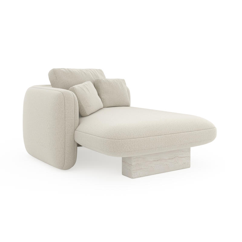 Overlap Laf Chaise Ecru