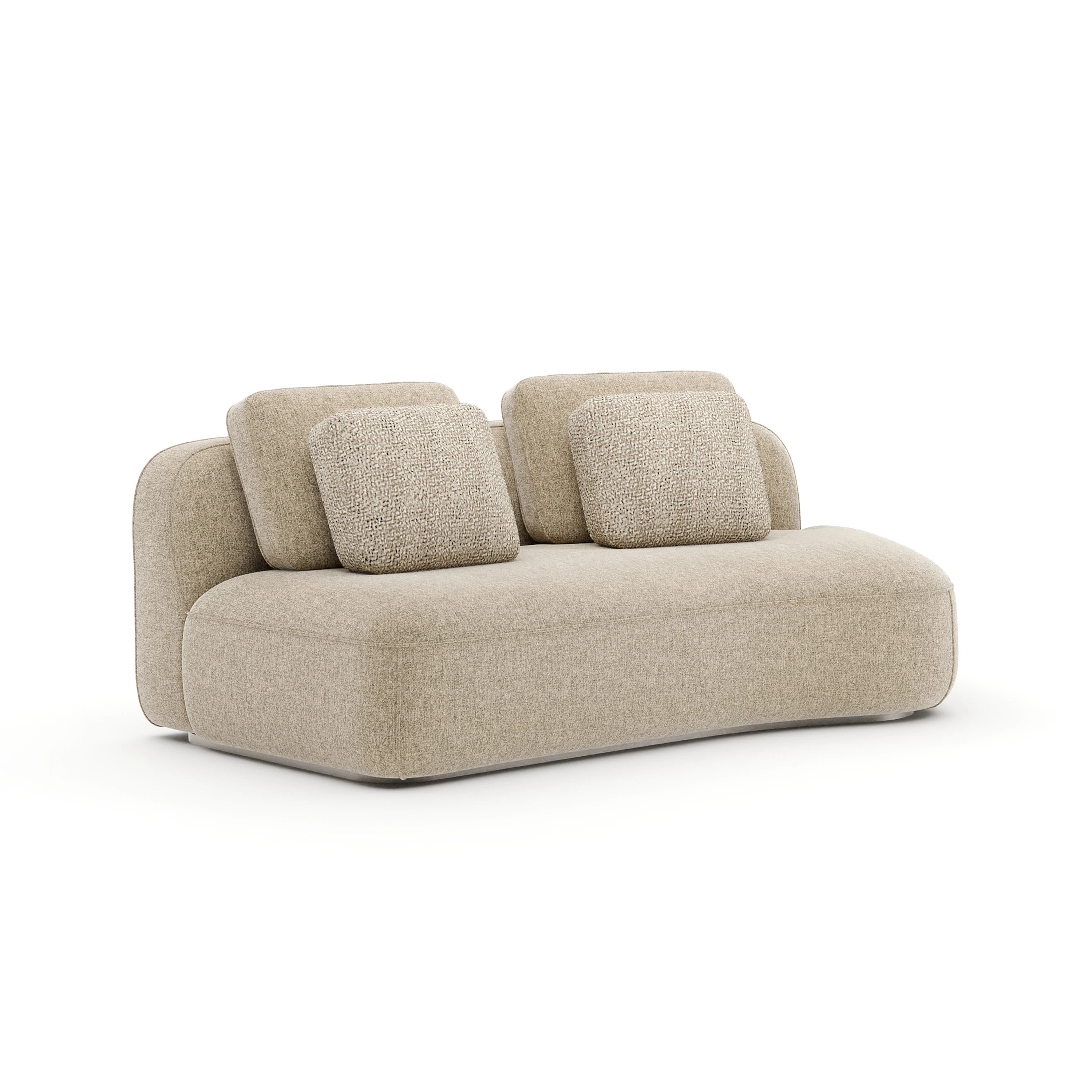 Sasso Raf Curved Bumper - Oatmeal - main image