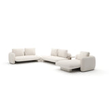 Overlap 5Pc Left Sectional Ecru - main image