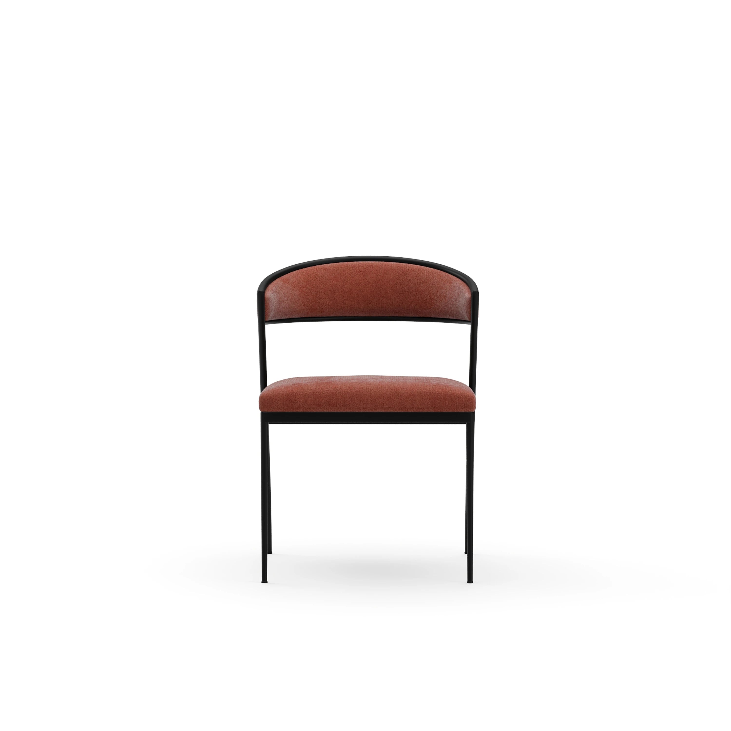Dario Chocolate Side Chair - Rouge - primary image