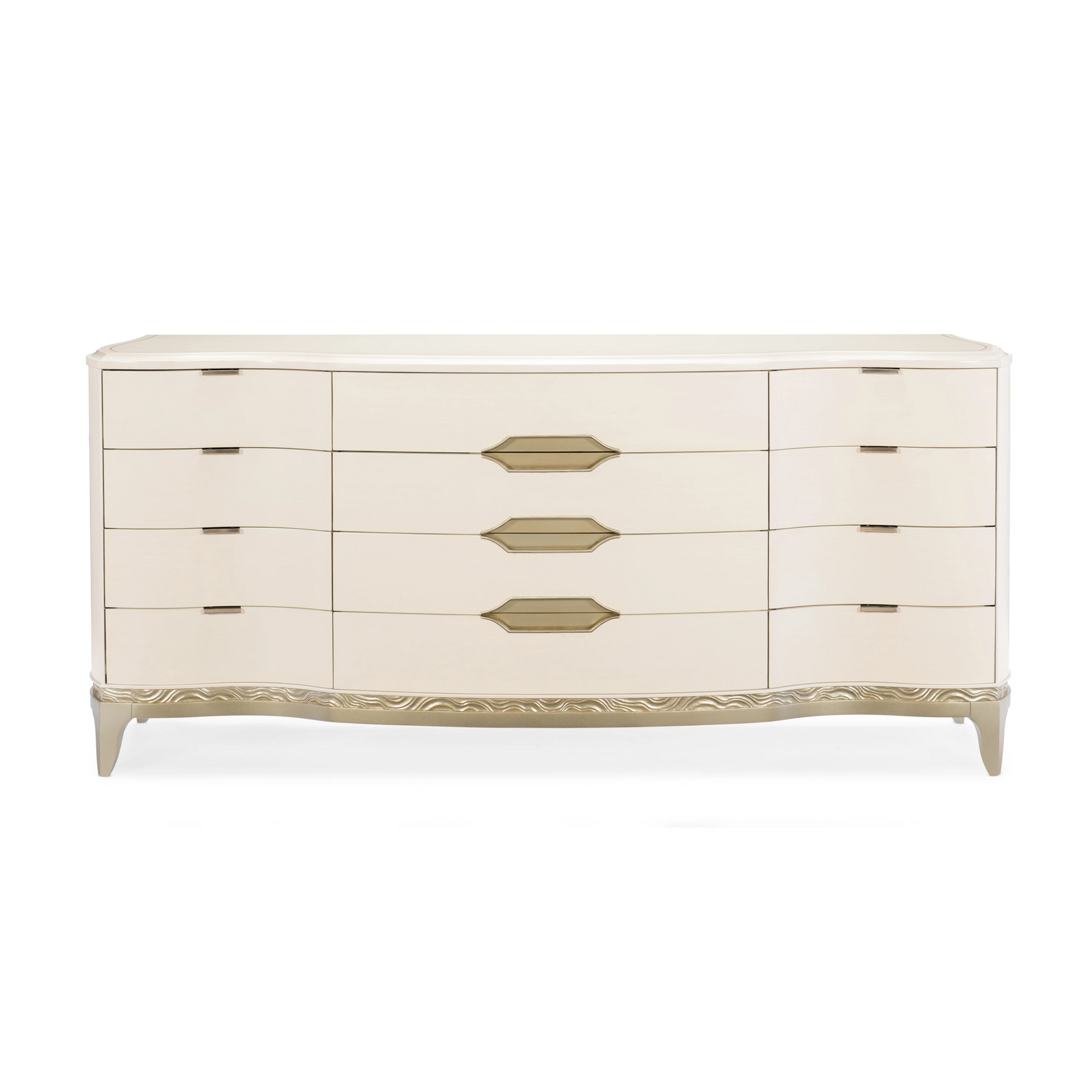 topshop rose gold dress White and Gold Highboy Dresser main image 1