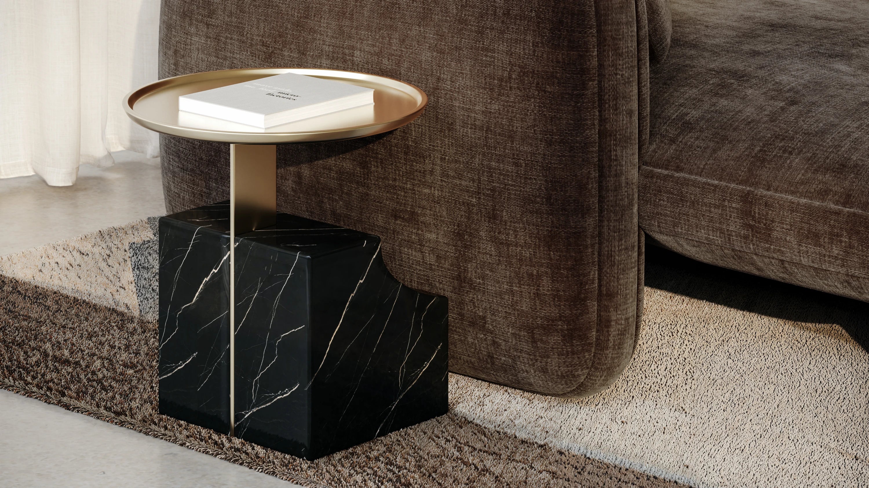 Overlap Sectional Accent Table Dark - detail 2.0