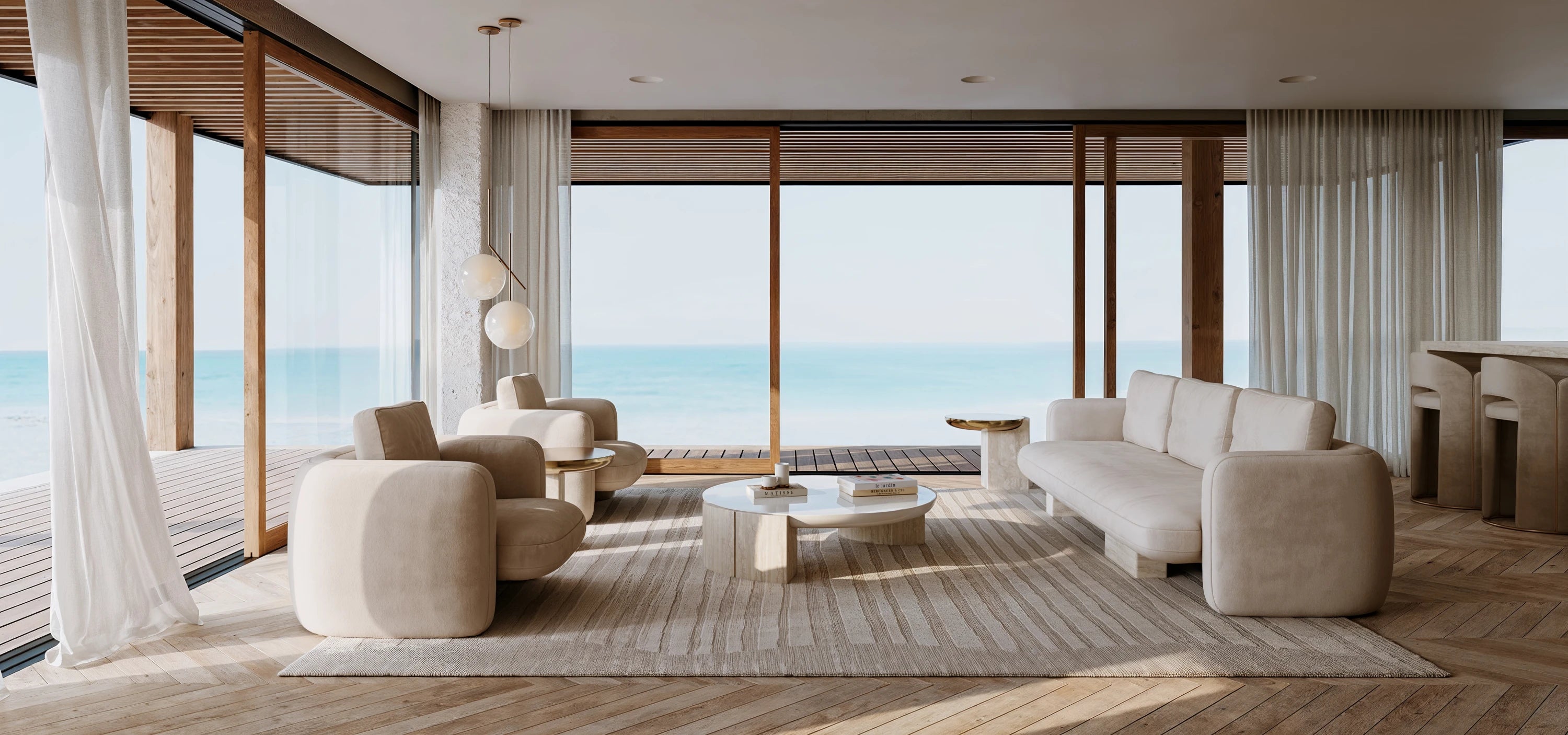 Overlap Round Side Table Light in room - angle 4.0