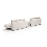 *Overlap Right Bumper Sectional Ecru - 3rd angle
