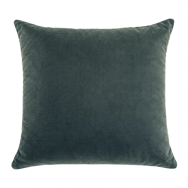 LUXE VELVET 24" PILLOW - PEACOCK