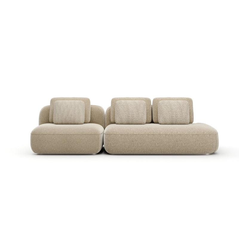 Sasso 2Pc Small Sofa - Oatmeal