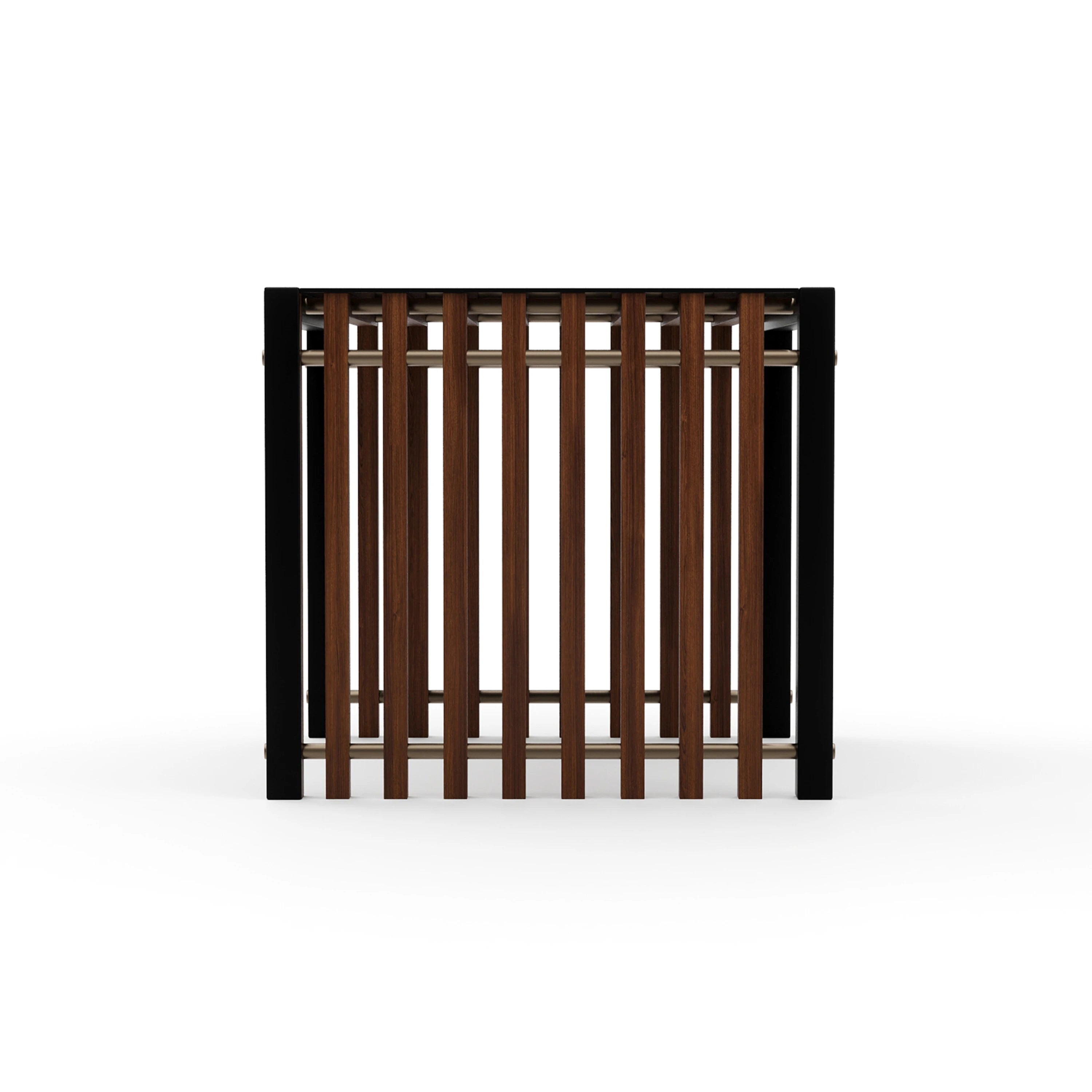 Pinstripe Dark End Table - 2nd angle