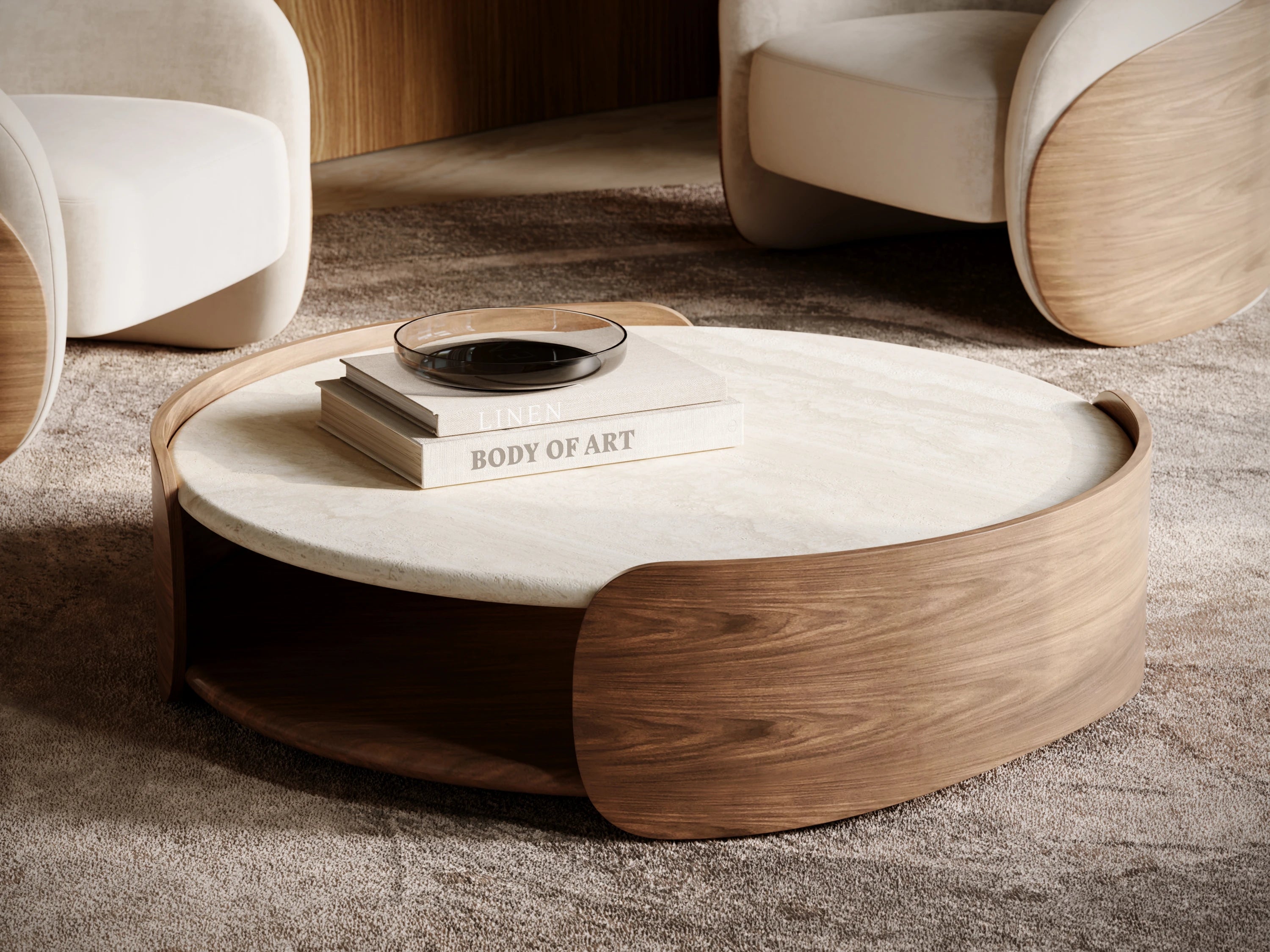 Fleur Wood Back Lounge Chair - detail 2.0