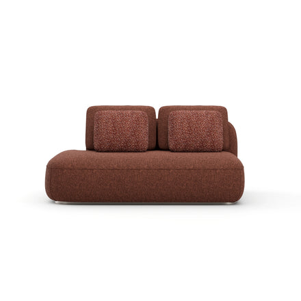 Left-Facing Straight Armless Loveseat