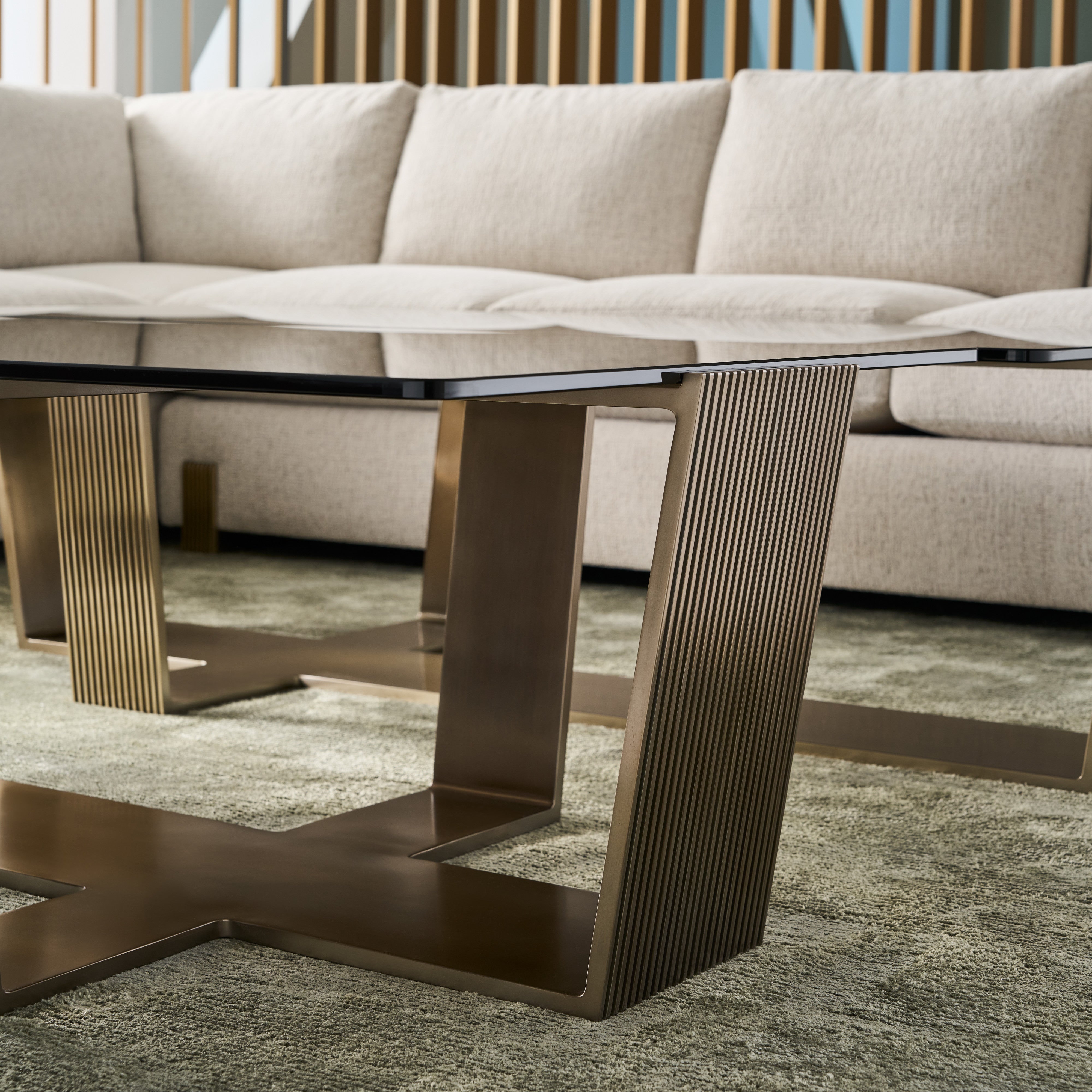 detail of Counter Balance Cocktail Table