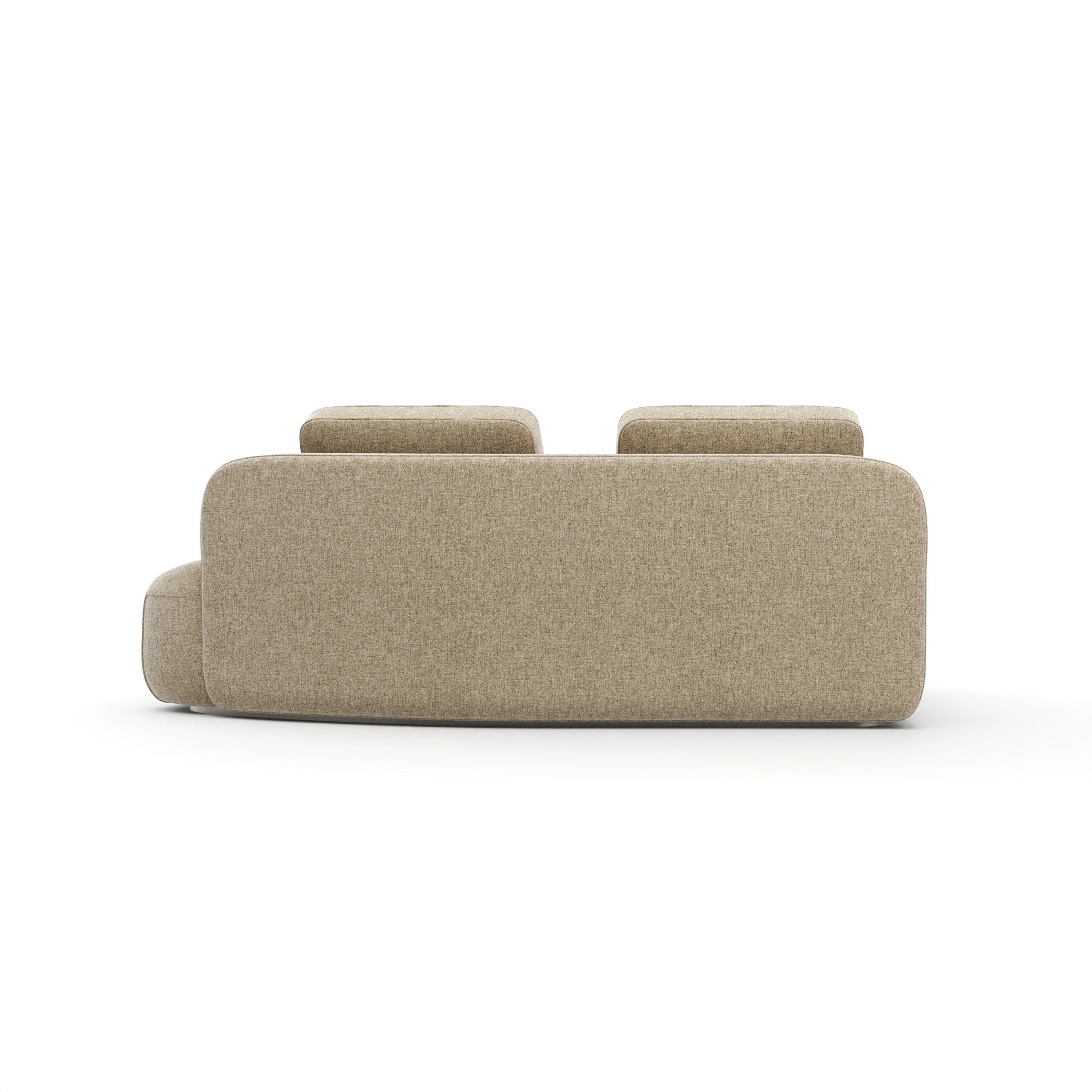 Sasso Raf Curved Bumper - Oatmeal - 3rd angle