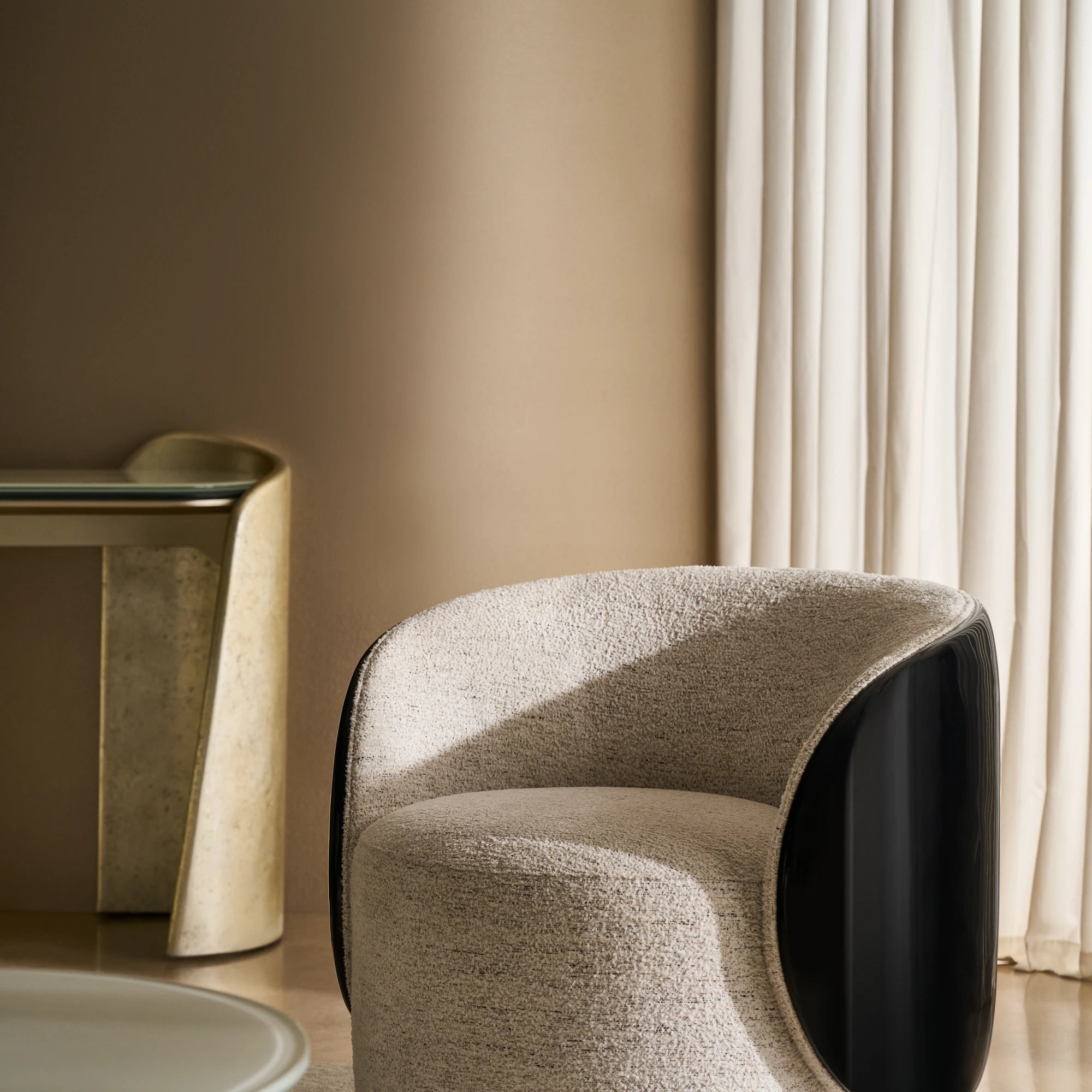 Cuff Swivel Chair in room - angle 1
