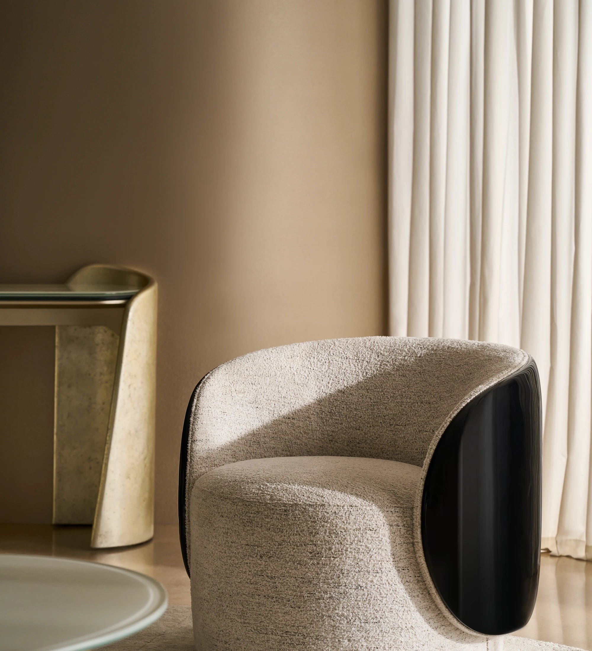 Cuff Swivel Chair in room - angle 1