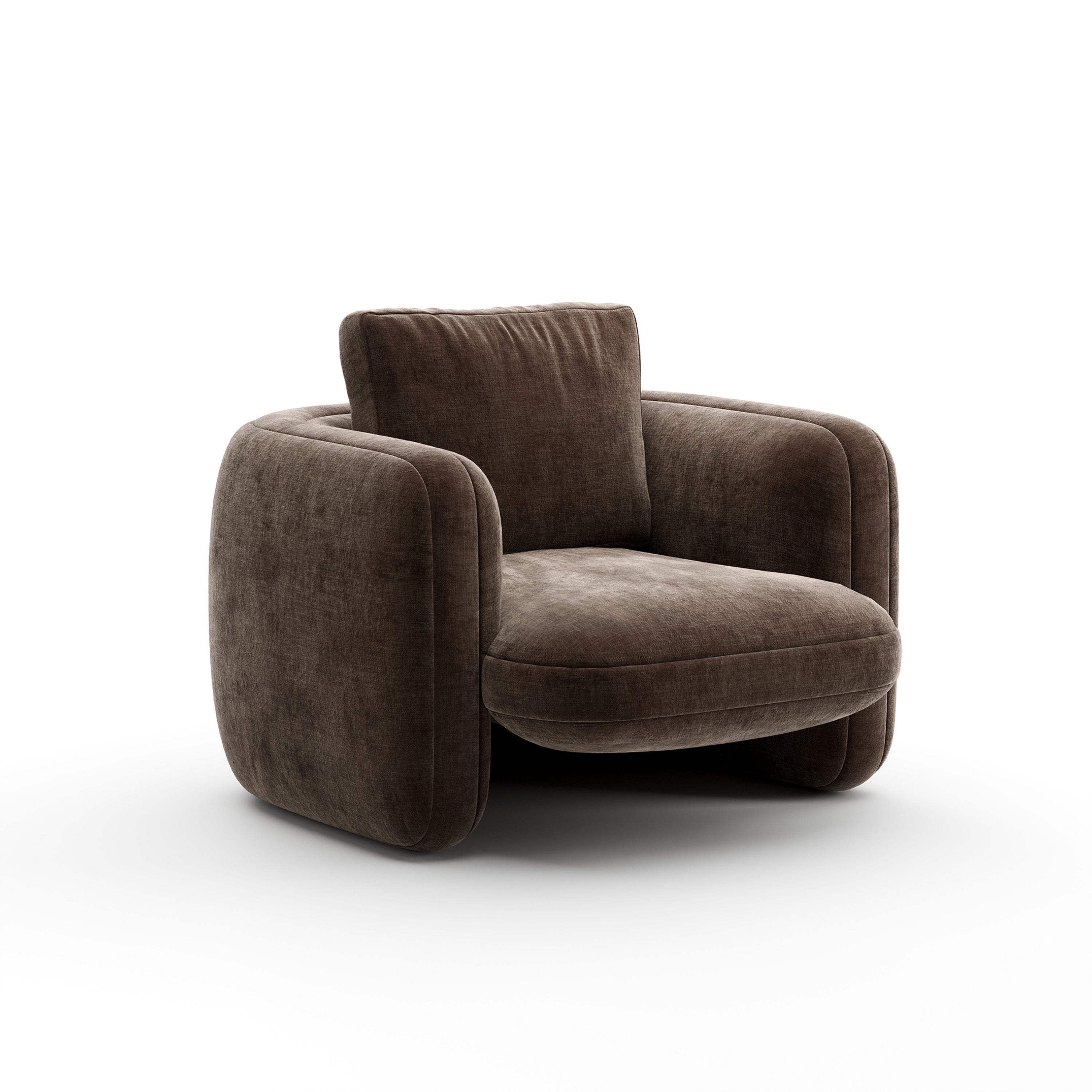 Overlap Chair Dark Taupe - main image 