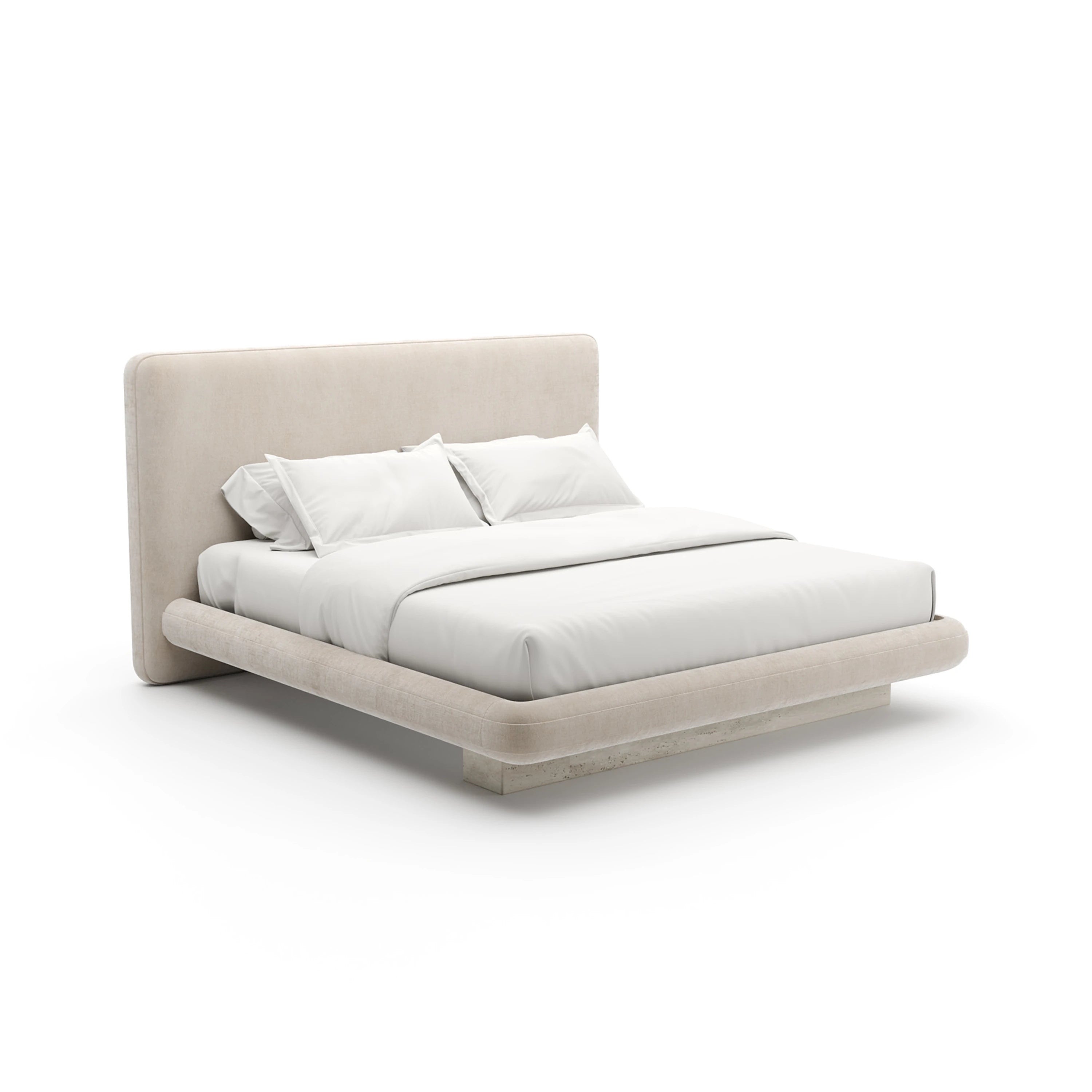 Overlap Uph Kg Bed Ivory - main image