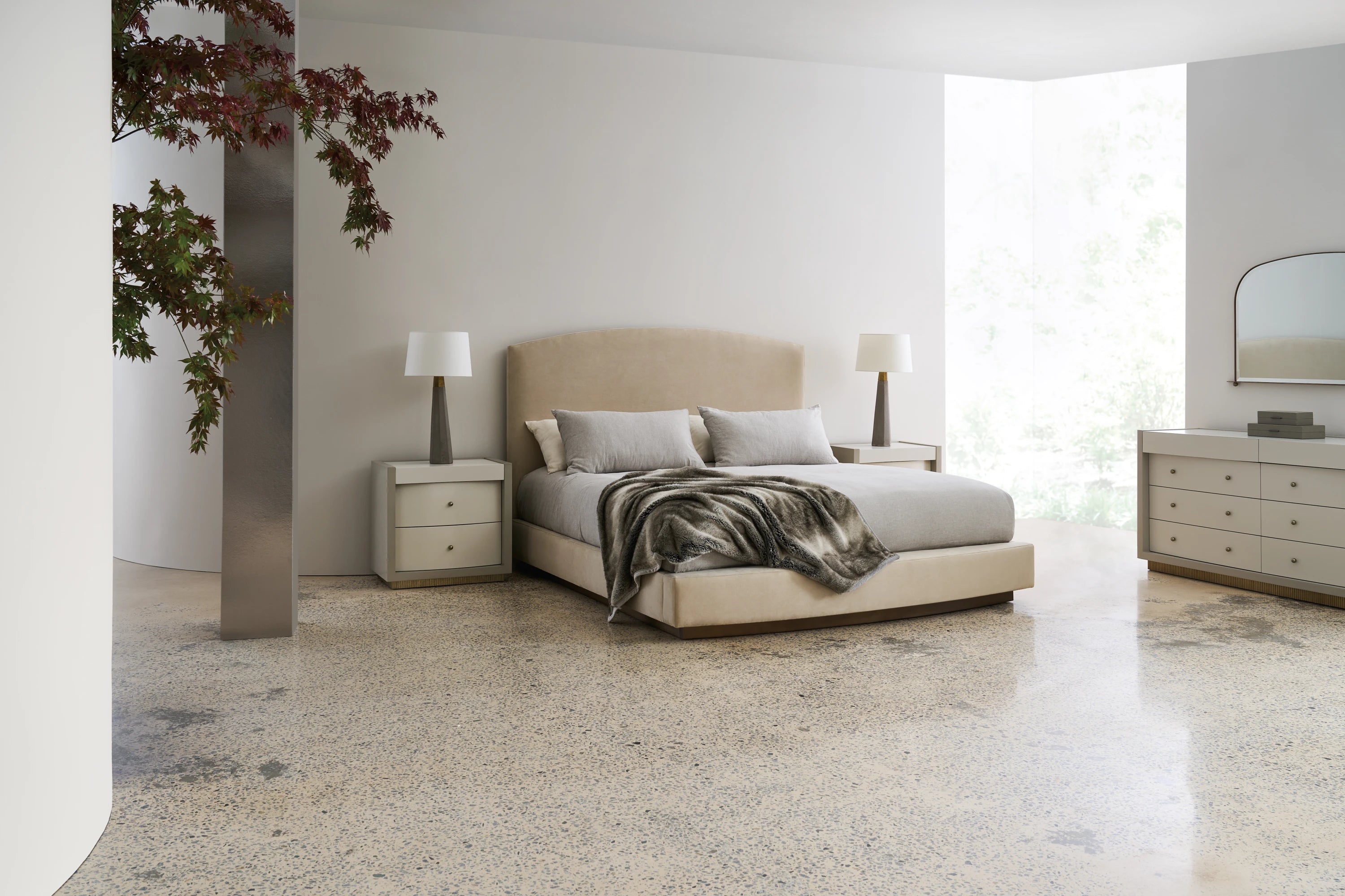 Artois King Bed Sr in room - angle 3.0