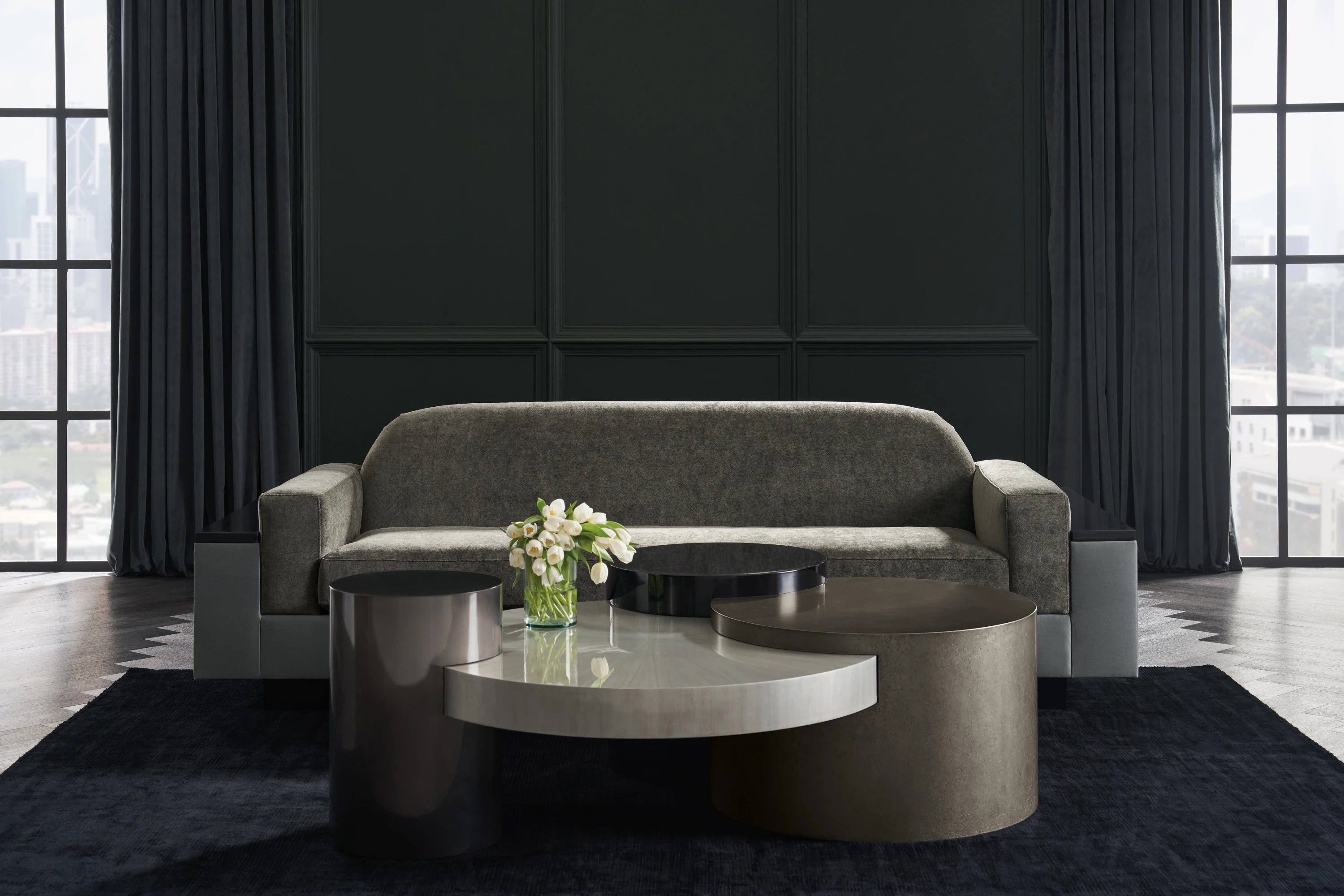 Constellation Cocktail Table in room - angle 1