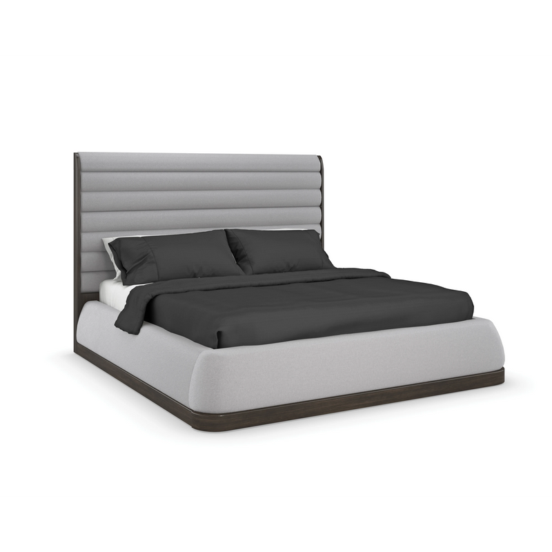 La Moda Uph Panel Bed - Kg W/Wings