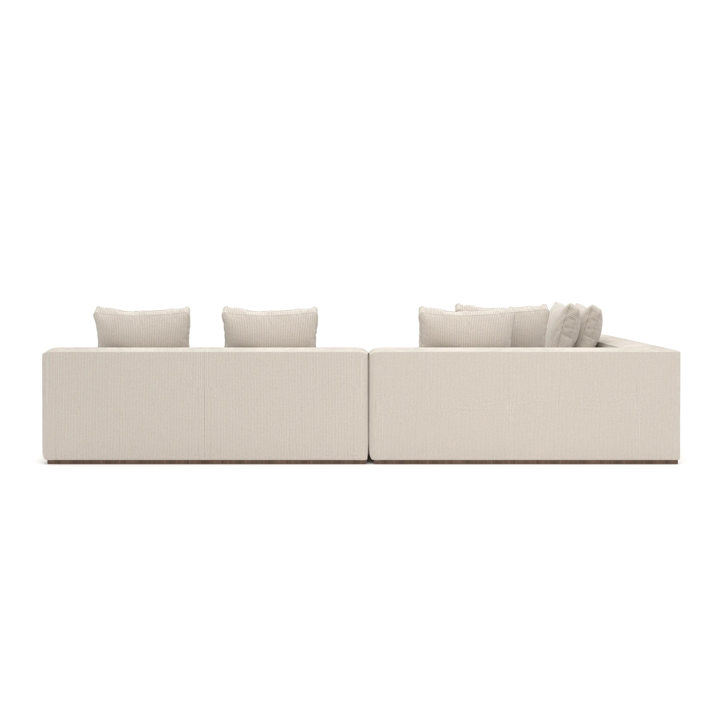 *Bello LF Chaise Sectional - Ivory - 3rd angle