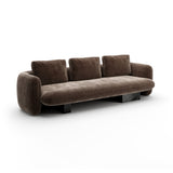 Overlap Sofa Dark Taupe - angle 1