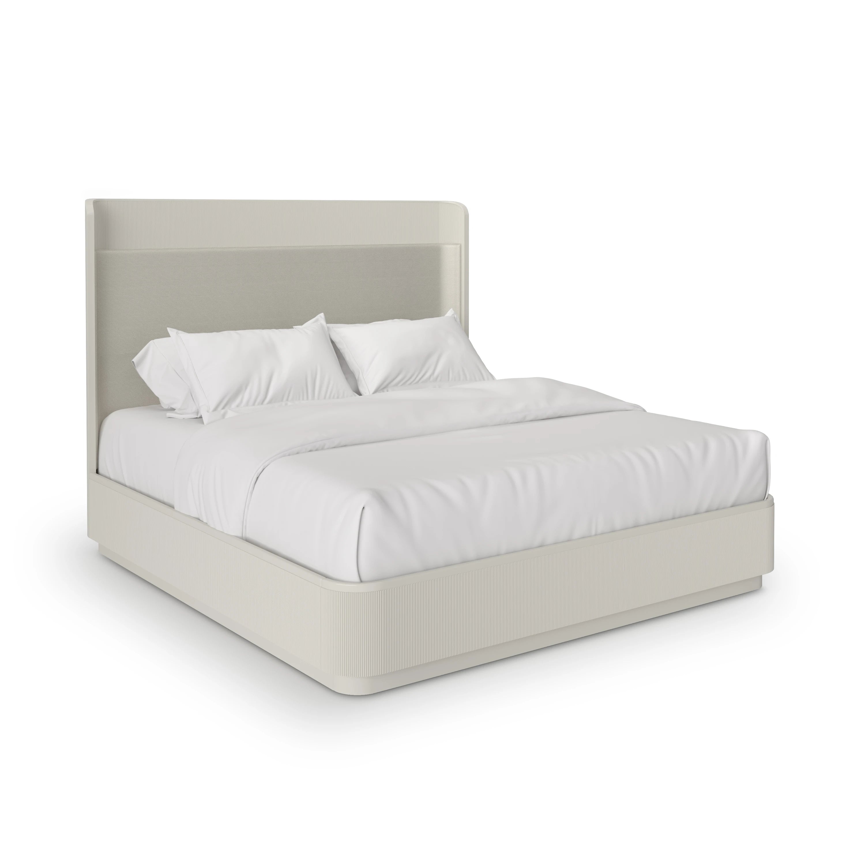 Love King Storage Bed - Matte Pearl - primary image