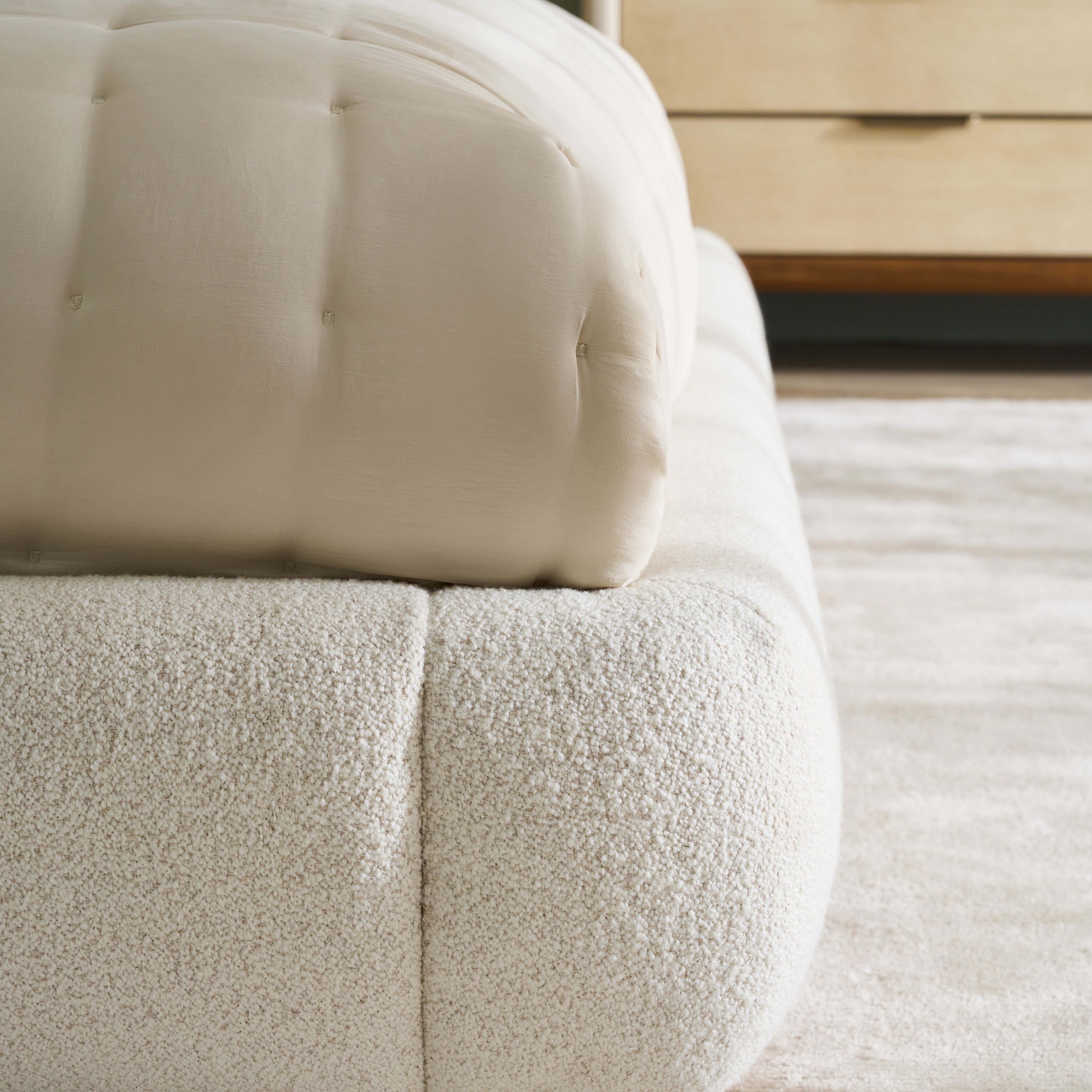 detail of Botero Queen Bed