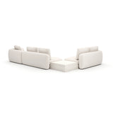 Overlap Large Rt Chaise Sec Ecru - 3rd angle