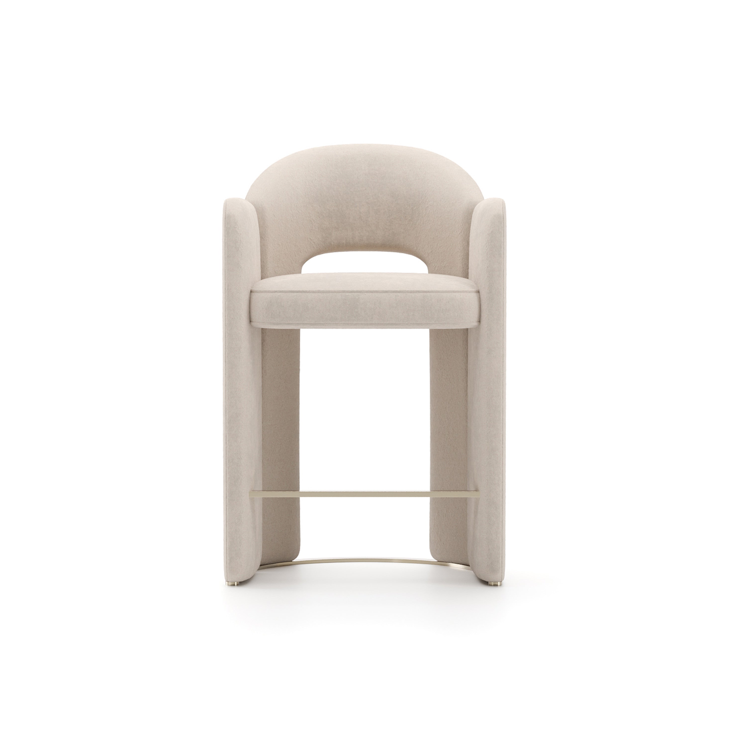 Overlap Counter Stool Ivory – Caracole
