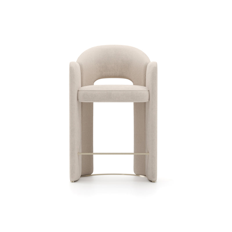 Overlap Counter Stool Ivory