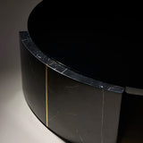 Overlap Round Cocktail Table Dark - detail 2.0