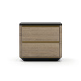 Madera Plinth Nighstand - Chocolate - primary image