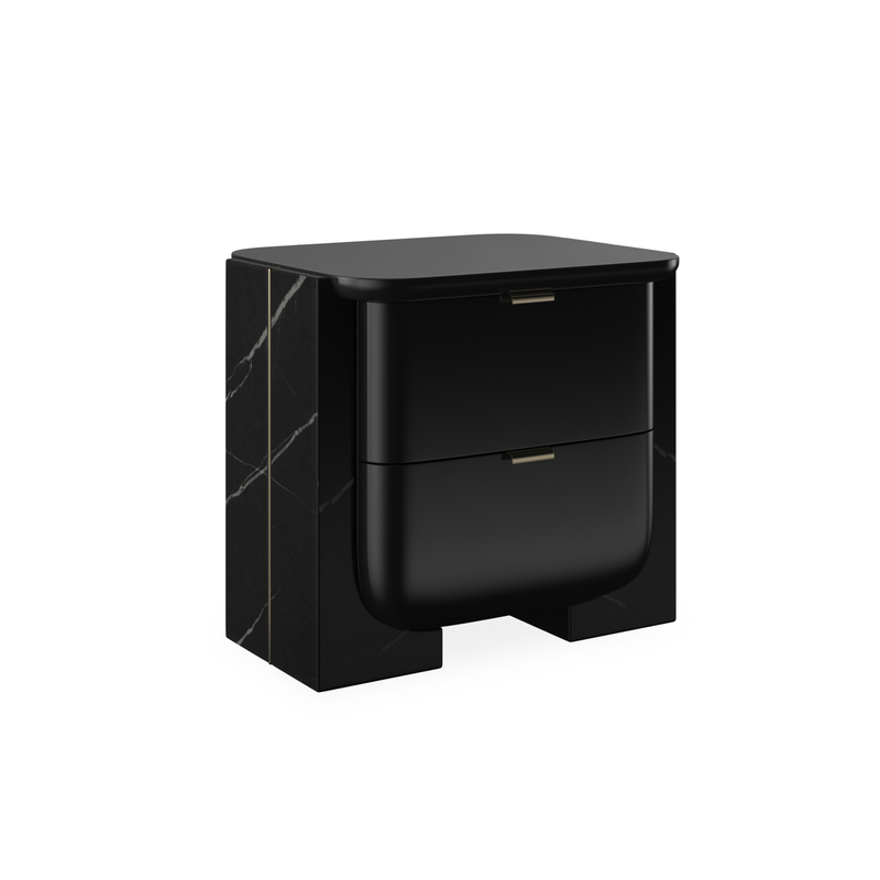 Overlap Small Nightstand Dark