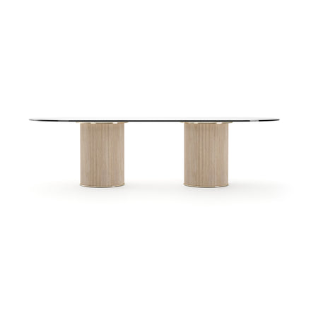 106 Oval Glass Top