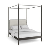 Campaign King Bed With Canopy - angle 2