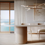 Rhythm Oval Stone Dng Tbl Top - detail 2.0