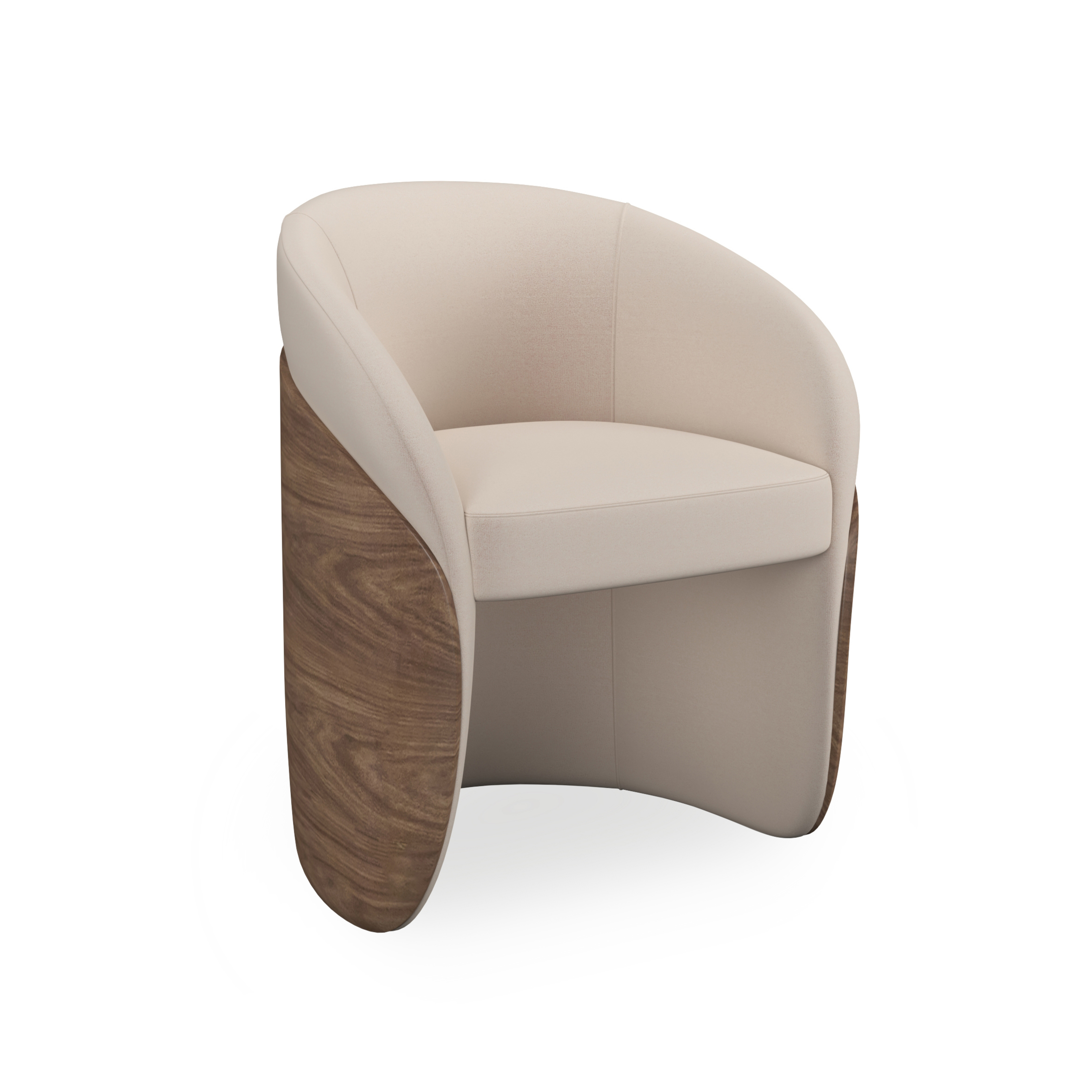 Fleur Wood Back Dining Chair