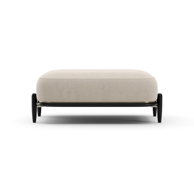 Madera Ottoman - Oatmeal