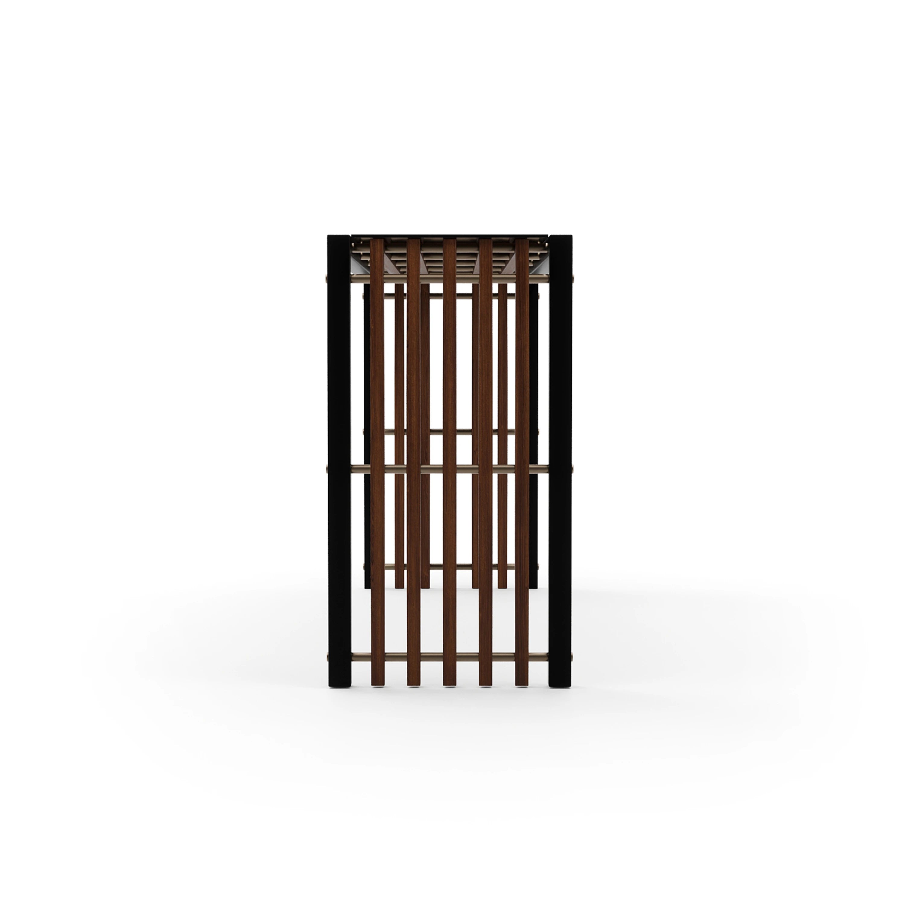 Pinstripe Dark Console Table - 2nd angle