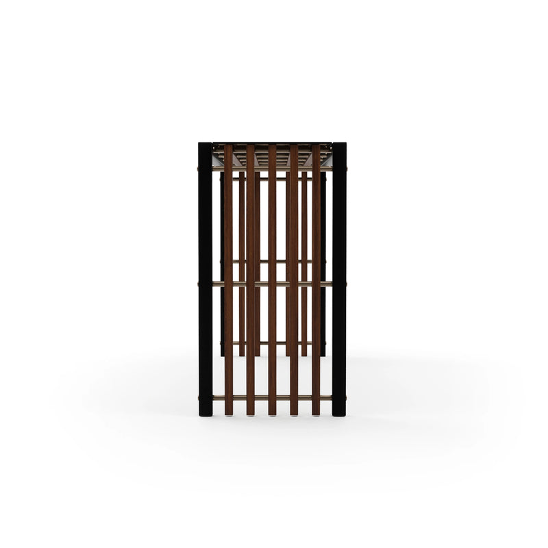 Pinstripe Dark Console Table