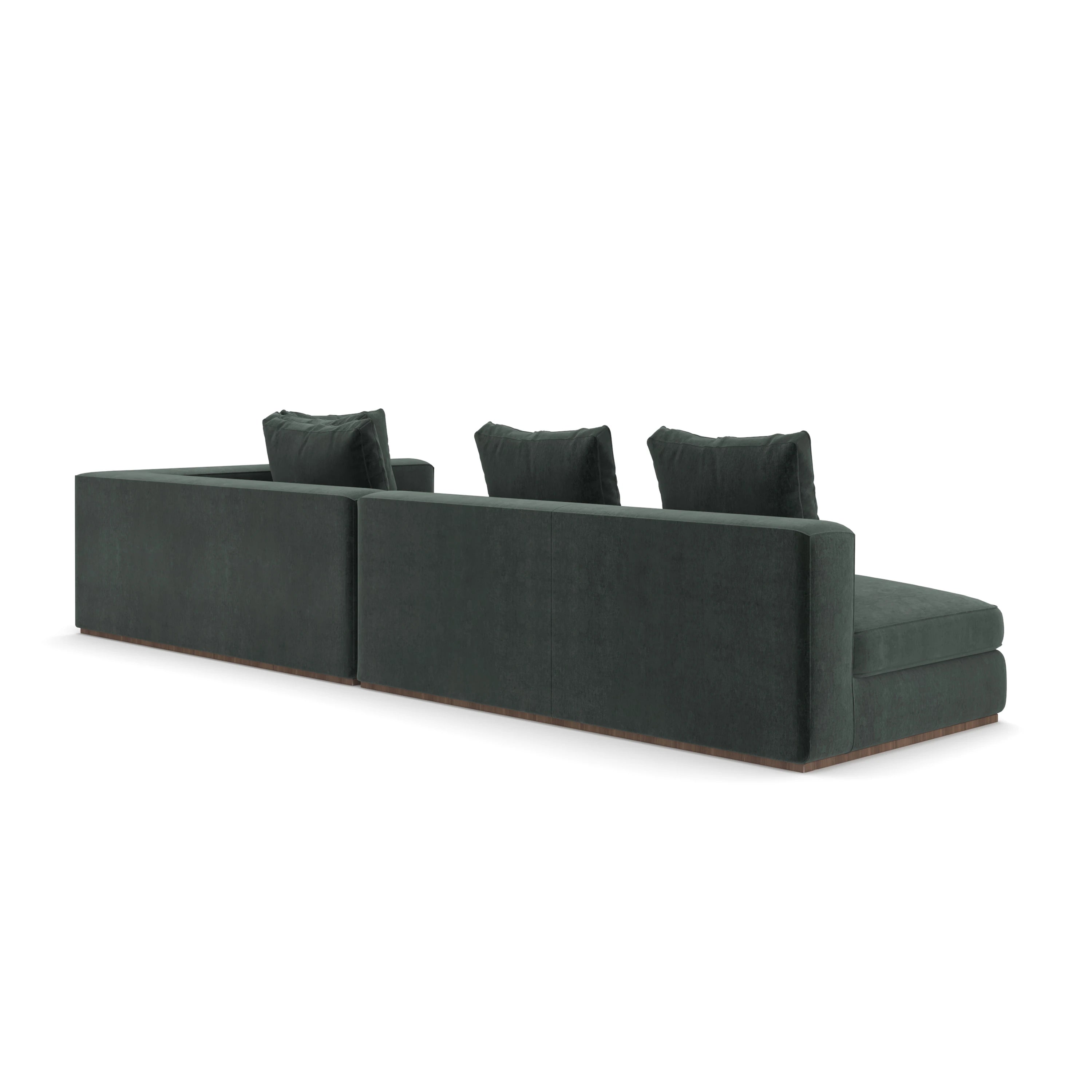 Bello Rt Chaise Sectional - 3rd angle