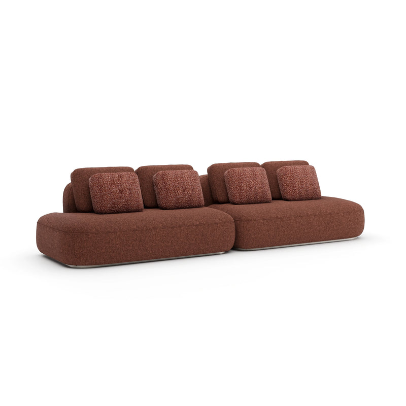 Sasso 2pc Straight Sofa - Saffron