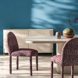 Atom Dining Table - Latte in room - angle 6.0