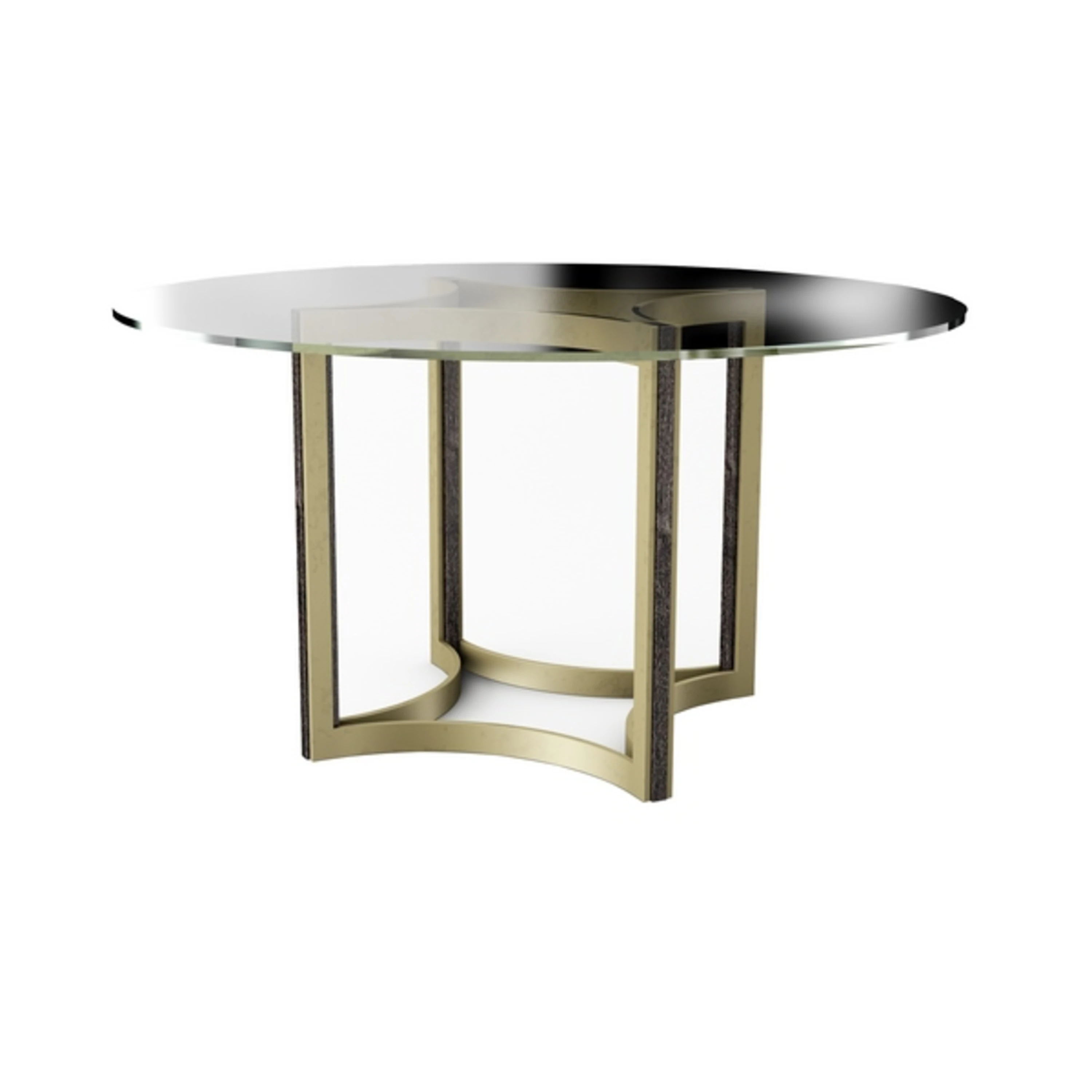 54 Rnd Glass Top 1/2T Flat Edg - primary image