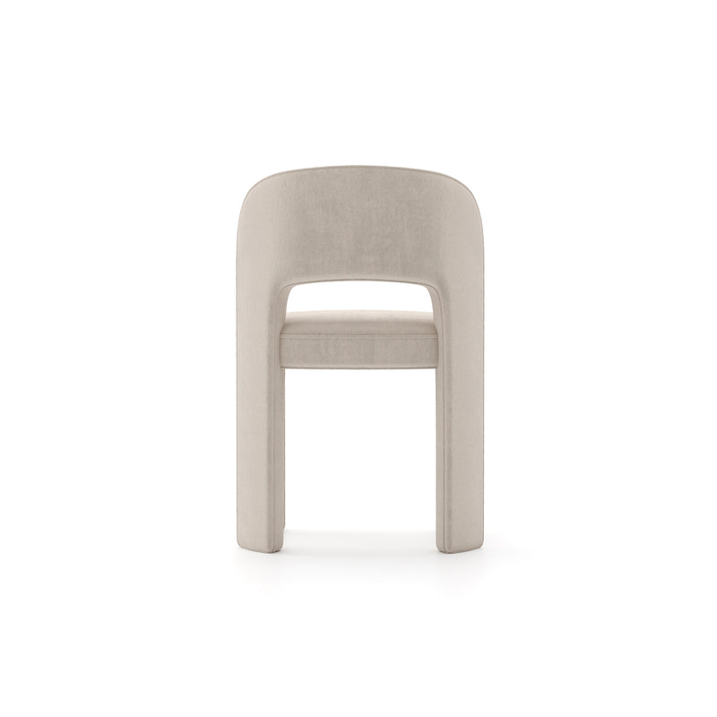 Overlap Side Chair Ivory