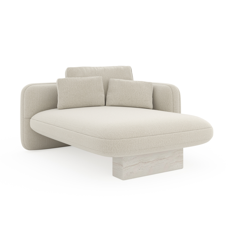 Overlap Raf Chaise Ecru