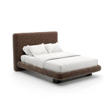 Overlap Uph Qn Bed Fb Dark Taupe - main image