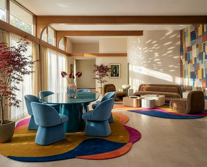 Paragon 84" Dining Table - Azure