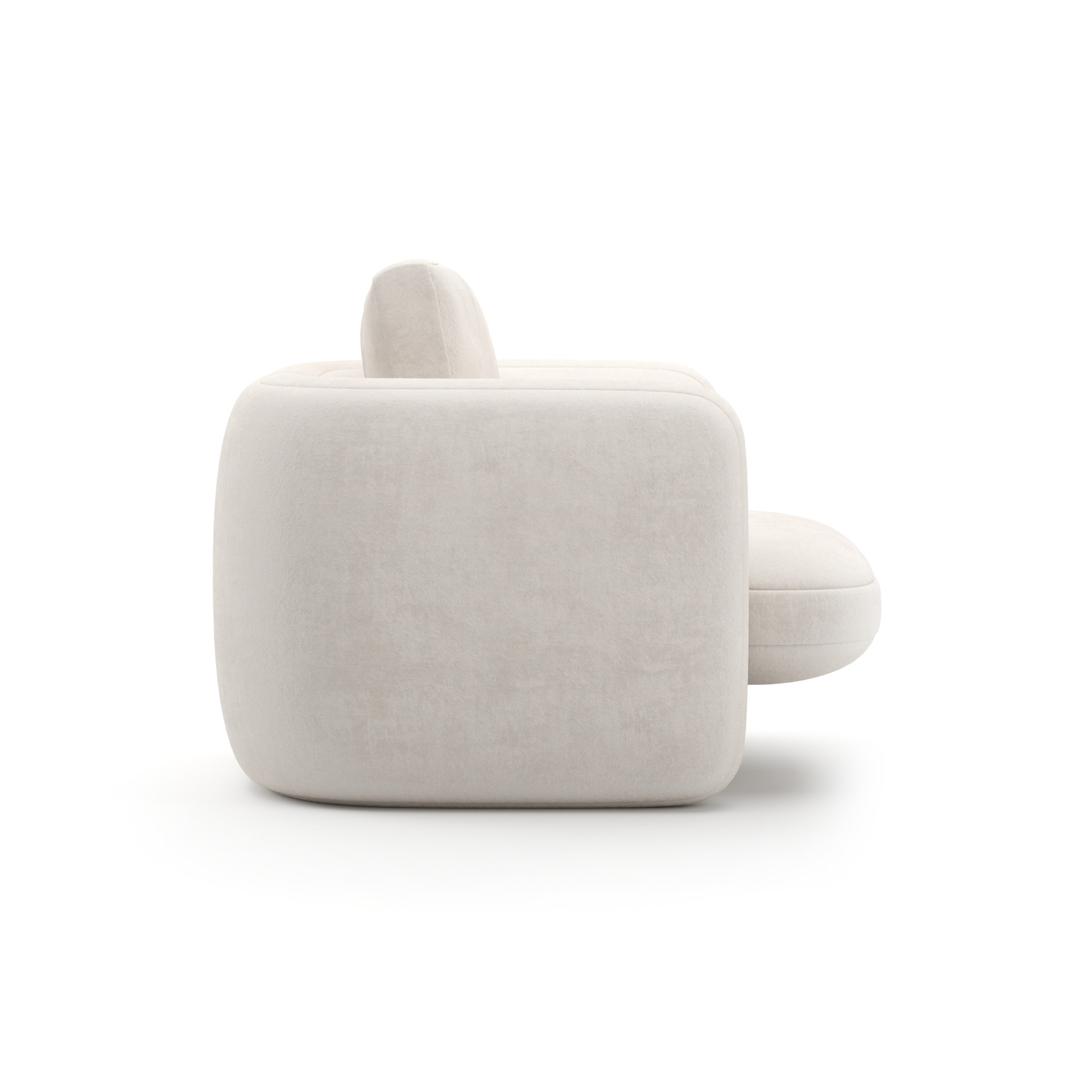 Overlap Chair Ecru - 2nd angle